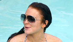 Lindsay Lohan in a bikini