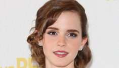 Emma Watson in a Dior dress & pants ensemble in the UK: cute or terrible?