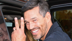 Eddie Cibrian wasn’t wearing his wedding ring yesterday.  Cough cough.