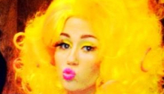Miley Cyrus was Nicki Minaj for Halloween, and Gwen Stefani was “Dead Sandy”?