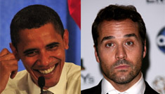 Jeremy Piven’s Blackberry lost Barack Obama’s phone numbers