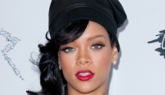 Rihanna in leather Damir Doma at her ‘Unapologetic’ launch: unflattering or cute?