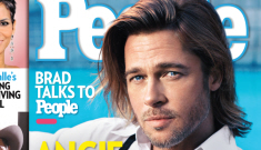 Brad Pitt covers People Mag, refers to Angelina Jolie as ‘Mama’: hot or try-hard?