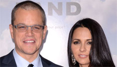 Matt Damon and wife Lucy at the Promised Land premiere: cute couple or too formal?