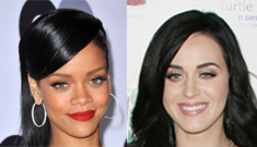 Rihanna & Katy Perry are feuding over who’s dating the worse dude, basically