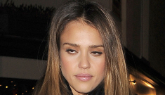 Jessica Alba steps out in London & she’s allegedly pregnant for the third time