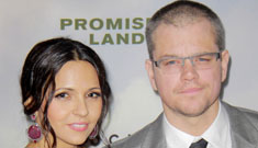 Matt Damon and wife Lucy at the Promised Land premiere: lovely couple?