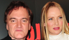 Uma Thurman was Quentin Tarantino’s date for the   ‘Django Unchained’ premiere