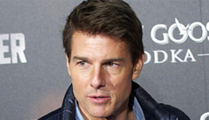 Tom Cruise wears his puffy, moob-hiding jacket in Madrid: is he finally looking his age?