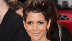 Halle Berry in pastel printed Atelier Versace at the Golden Globes: hot mess or sexy?