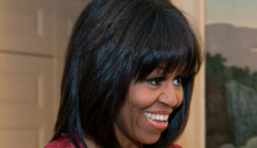 First Lady Michelle Obama debuts new bangs on Twitter: adorable or tragic?