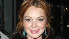 Lindsay Lohan managed to crack-stalk her way into Max George’s pants again