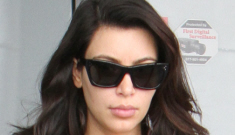 Kim Kardashian’s baby bump has finally “popped”.  And so it begins.