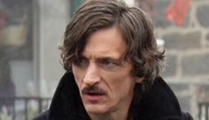 John Hawkes looking creepy hot on the set of his new film: would you hit it?
