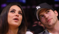 Mila Kunis & Ashton Kutcher were loved up at a Lakers game: sweet or annoying?