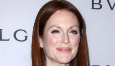 Julianne Moore in one of Elizabeth Taylor’s most famous necklaces: lovely?
