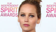 Jennifer Lawrence wins the Best Actress Oscar, falls up the stairs (poor girl)