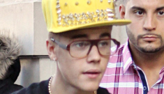Justin Bieber only wore that crazy leopard-print diaper ensemble on a dare.  Sure.