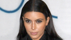 Kim Kardashian’s all-black Givenchy suit in Paris, with Kanye: cute or too severe?