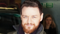 James McAvoy rocks a big ginger beard in London:   would you hit it?