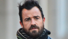 Justin Theroux goes leather-clad twinsies with his little brother Sebastian: LOL?