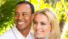 Lindsey Vonn & Tiger Woods release couples portrait:   dumb or sweet?