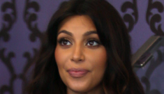 Kim Kardashian wears a Ren Faire maxi dress, tries to push up her divorce case