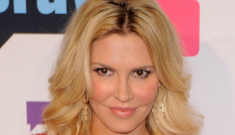 Brandi Glanville in a plunging little red dress at the Bravo Upfronts: cute or tacky?