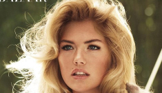 Kate Upton poses with endangered baby animals in Bazaar: adorable or sketchy?