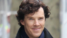 Benedict Cumberbatch & Martin Freeman film ‘Sherlock’ in London: squee!!!