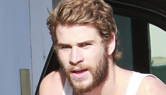 Liam Hemsworth looks particularly beardy & delicious lately: would you hit it?