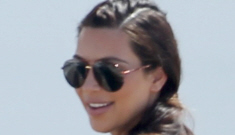 Kim Kardashian wears a muumuu on a family vacation   in Greece: uncomfortable?