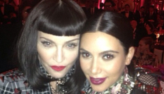 Kim Kardashian hung out with Madonna, Beyonce &   Donatella at the Met Gala