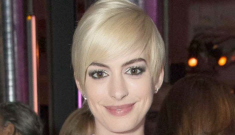 Anne Hathaway wears Givenchy, shows off her blonde: unflattering or cute?