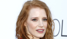 Jessica Chastain in Saint Laurent at the Cannes amfAR gala: unflattering or lovely?