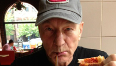Patrick Stewart, 72, live tweets his first slice of pizza:   adorable or try-hard?
