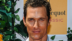 Matthew McConaughey in a white suit at a polo match: hot or creepy?