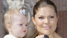 Princess Victoria, Prince Daniel & baby Estelle step out in Sweden: adorable?
