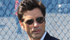 John Stamos suits up at the USA upfronts: would you still hit Uncle Jesse?