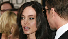 Brad and Angelina ignore Ryan Seacrest (update: video)