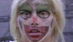 Video of Anna Nicole drugged out, pregnant, and wearing clown makeup