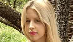 Peaches Geldof looks tired while ‘waging a never ending dirty nappy war’