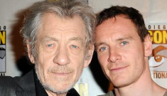 Ian McKellen wanted to gay-marry Michael Fassbender at Comic-Con.  Amazing.