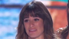 Lea Michele gives tearful speech at TCA thanking fans for their support