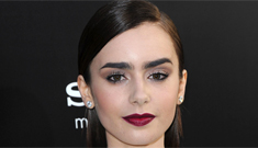Lily Collins in white for ‘Mortal Instruments’ premiere: lovely or trashy toga?