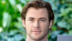 Chris Hemsworth shows off his darker hair in Rome:   would you hit it?
