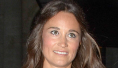 Pippa Middleton in a black & pumpkin Catherine Deane gown: budget or cute?