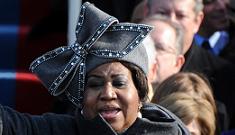 Aretha Franklin’s big bow inauguration hat is flying off the shelves
