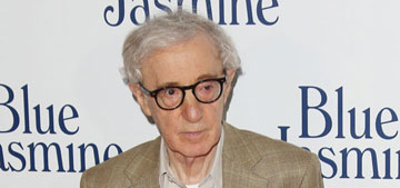 Woody Allen ‘intently studied’ an old photo of Mia Farrow & Frank Sinatra yesterday