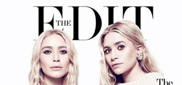 Mary-Kate & Ashley Olsen cover The Edit: creepy cool or washed out & weird?